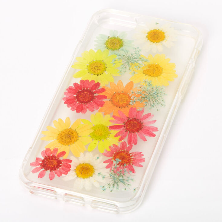 Rainbow Pressed Sunflower Phone Case - Fits iPhone 6/7/8,