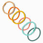 Rainbow Brights Mixed Textured Hair Ties - 12 Pack,