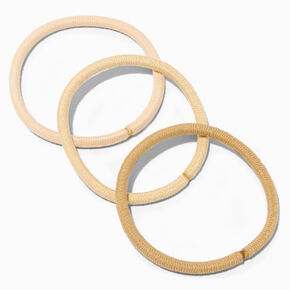 Blonde Lurex Hair Ties - 12 Pack,