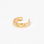 Gold Geometric Textured Ear Cuff,