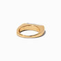 Gold-tone Modern Baguette Statement Ring,