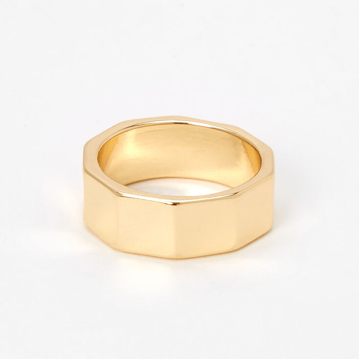 Gold Industrial Nut Ring,