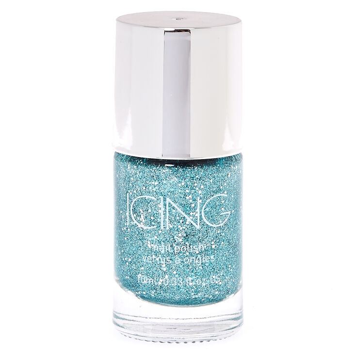 Teal Sand Nail Polish,