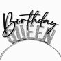 Birthday Queen Silver Glitter Headband,