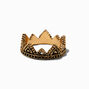 Antiqued Gold-tone Crown Ring,