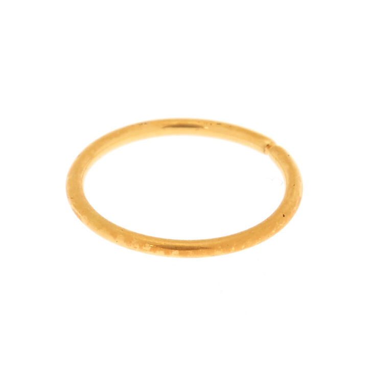 18ct Gold Plated 20G Infinity Nose Ring,