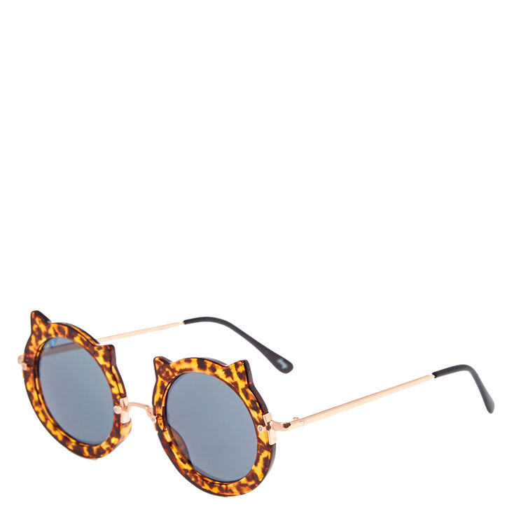 Leopard Print Cat Sunglasses,