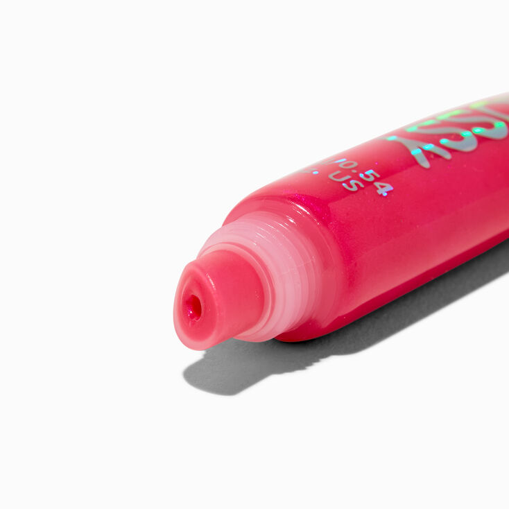 Hot Pink Holographic Glossy Lip Gloss,