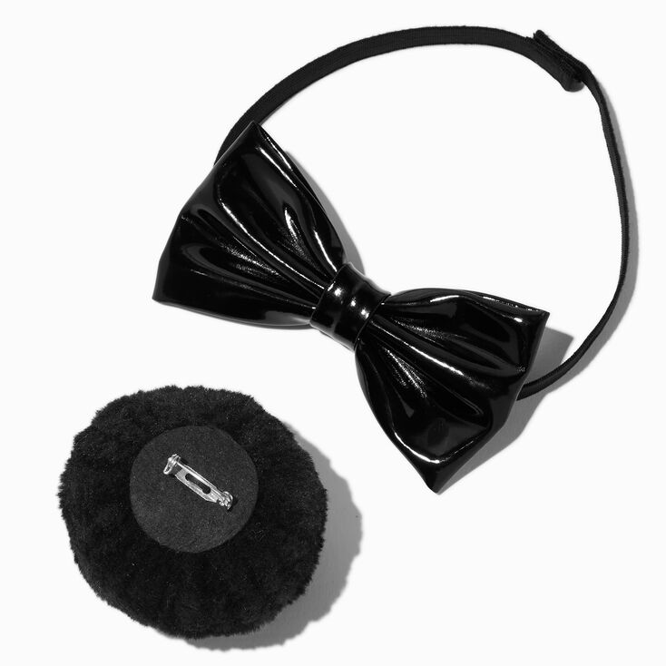 Black Bunny Rabbit Faux Leather Dress Up Set &ndash; 3 Pack,