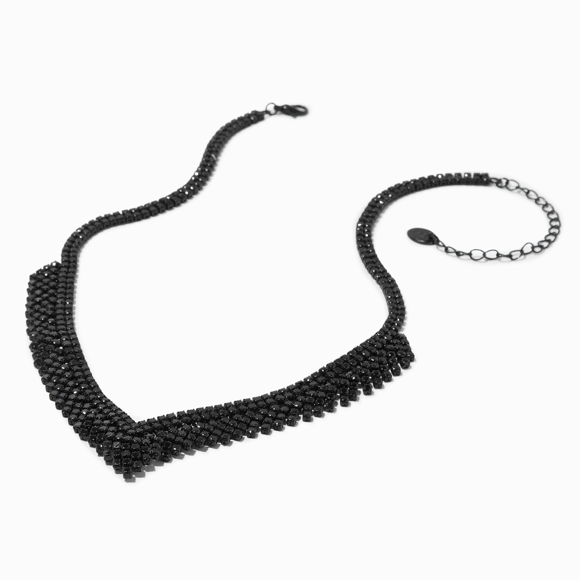 Voit Black crystal collar necklace set Crystal Necklace Price in India -  Buy Voit Black crystal collar necklace set Crystal Necklace Online at Best  Prices in India | Flipkart.com