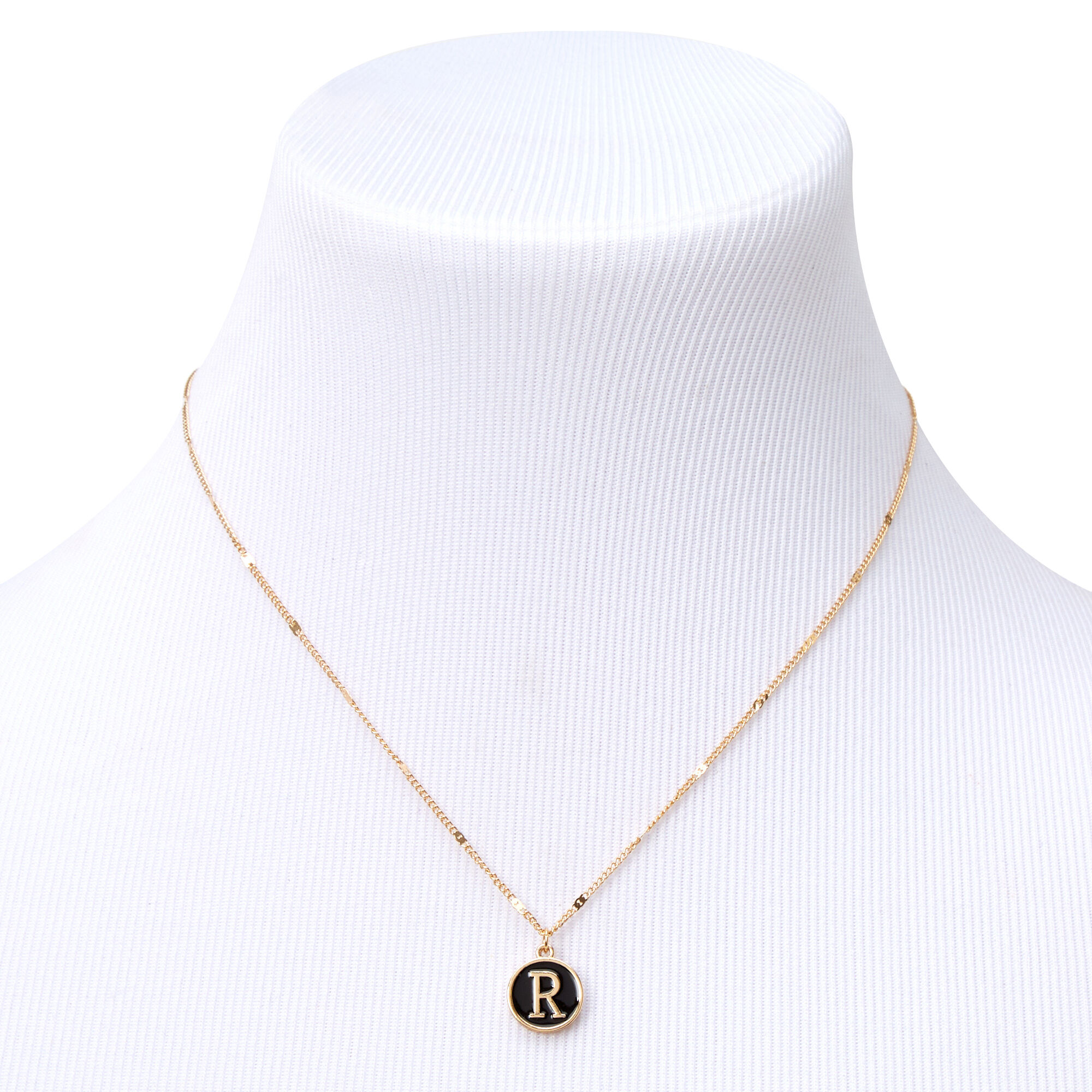 Enamel initial necklace shop