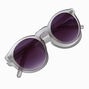 Round Retro Gray Frost Sunglasses,