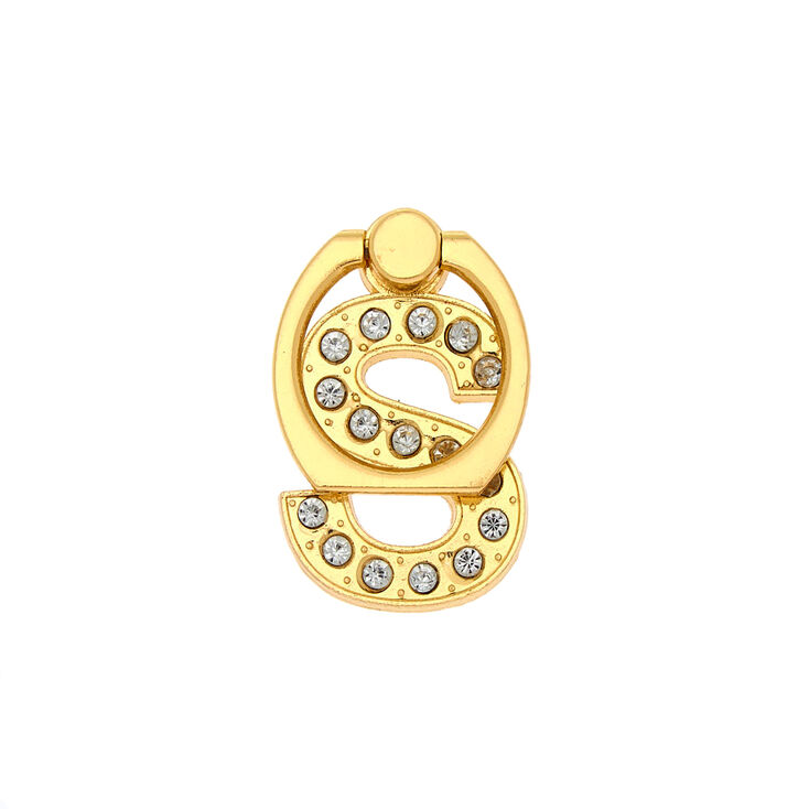 Gold Initial Ring Stand - S,