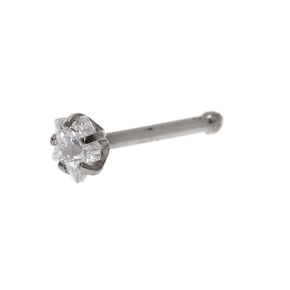 Silver-tone Titanium 20G Star Nose Stud,