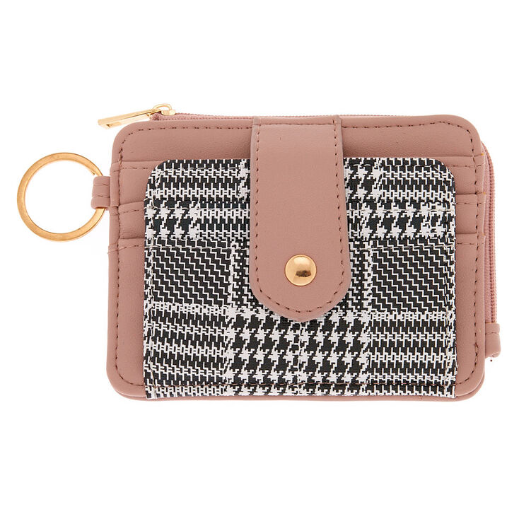 Glen Plaid Coin Purse - Pink,