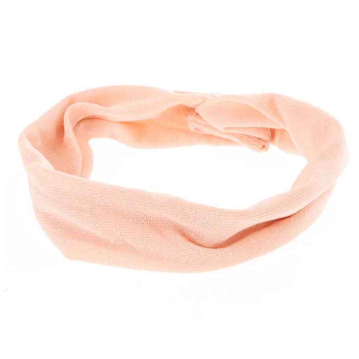Blush Pink Lurex Headwrap,