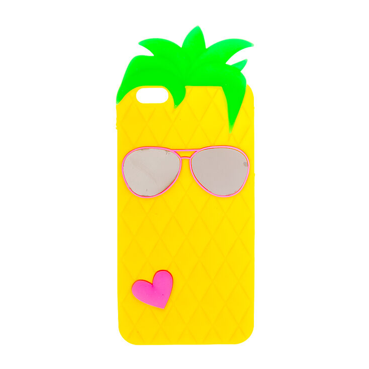 3D Silicone Pineapple Phone Case - Fits iPhone 6/7/8 Plus,