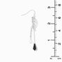 Silver-tone Embellished Butterfly Wing 2&quot; Drop Earrings,