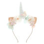 Holographic Unicorn Cat Ears Headband - Rose Gold,