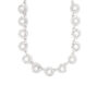 Pearl &amp; Rhinestone Pav&eacute; Circles Statement Necklace,