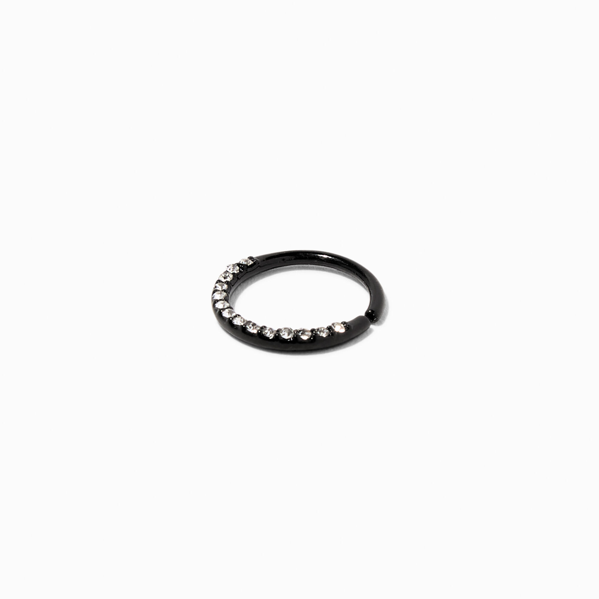 Black hoop deals cartilage earring