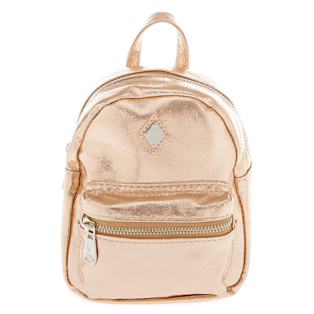 mini backpack gold