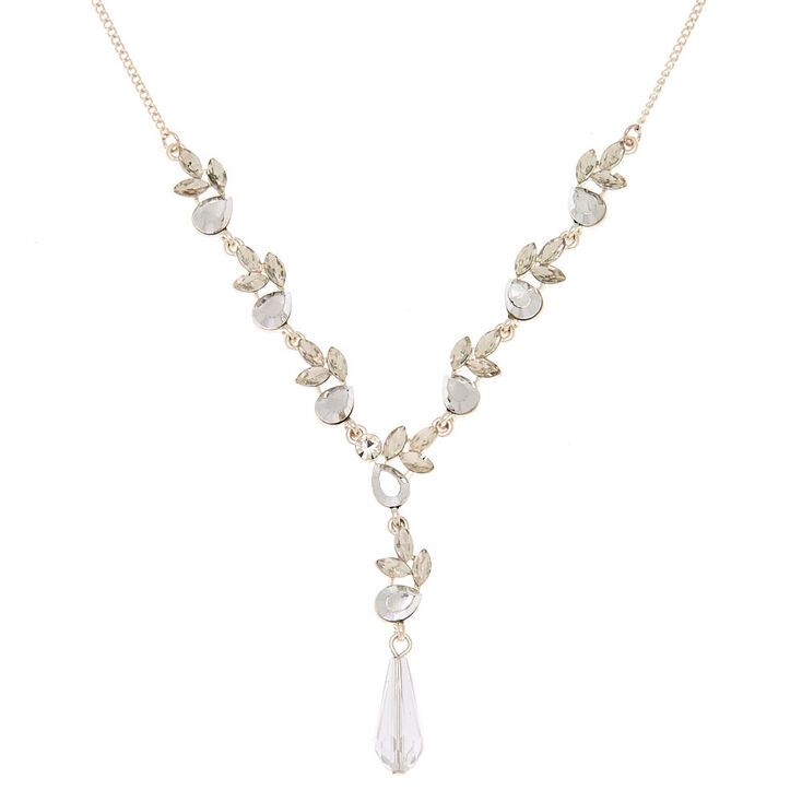 Ice Teardrop Statement Necklace,