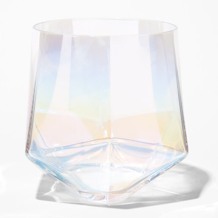 Iridescent Diamond Wine Glass,