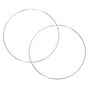 Silver 100MM Hoop Earrings,