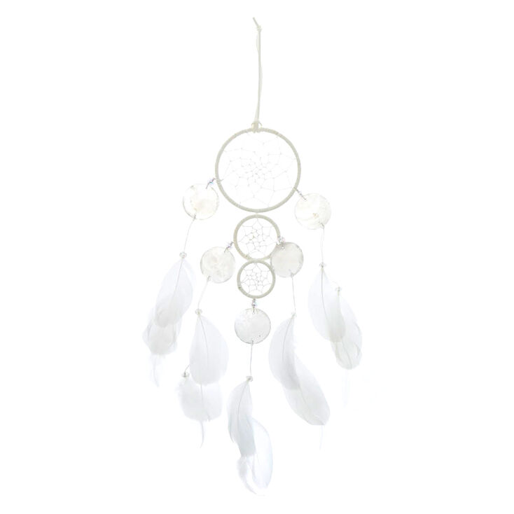 Three Tiered White Dreamcatcher,