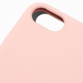 Solid Blush Pink Silicone Phone Case - Fits iPhone&reg; 6/7/8 SE,
