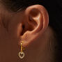 Rhinestone Columns Silver 3&quot; Linear Drop Earrings,