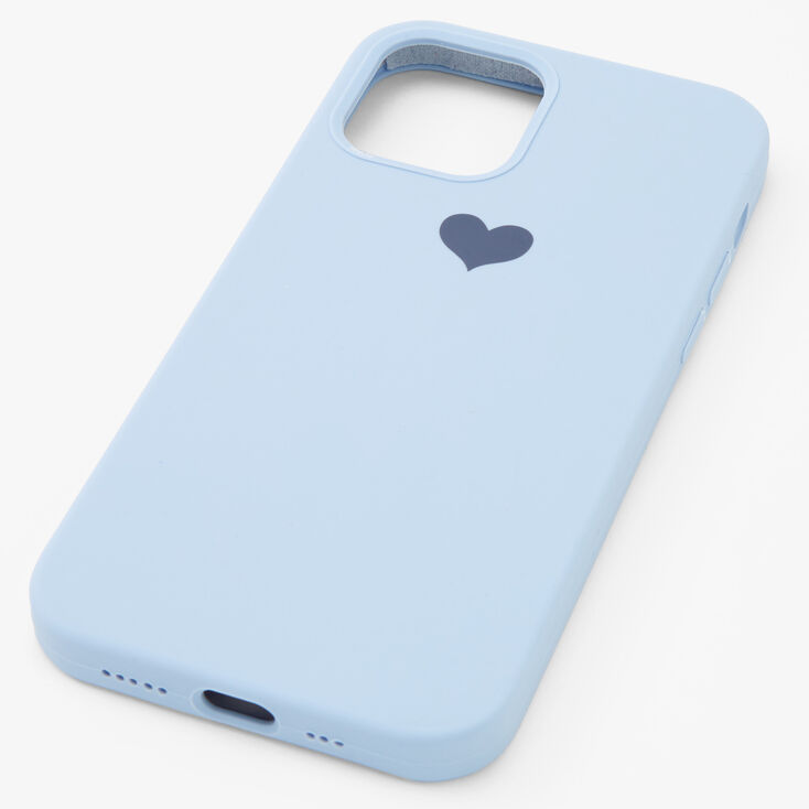 Baby Blue Heart Phone Case - Fits iPhone 12/12 Pro,