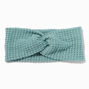 Sage Green Sweater Knit Twisted Headwrap,
