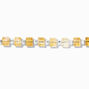 Amber Beaded Bolo Bracelet,