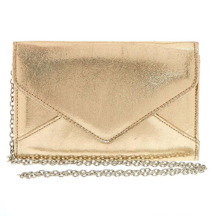 Metallic Gold Clutch Purse,