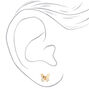 18kt Gold Plated Butterfly Stud Earrings,