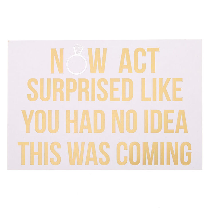 Act Surprised Card,