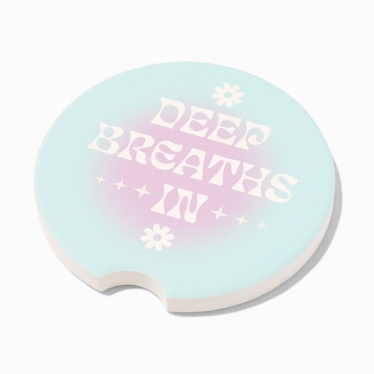 Deep Breaths In Car Coasters - 2 Pack,