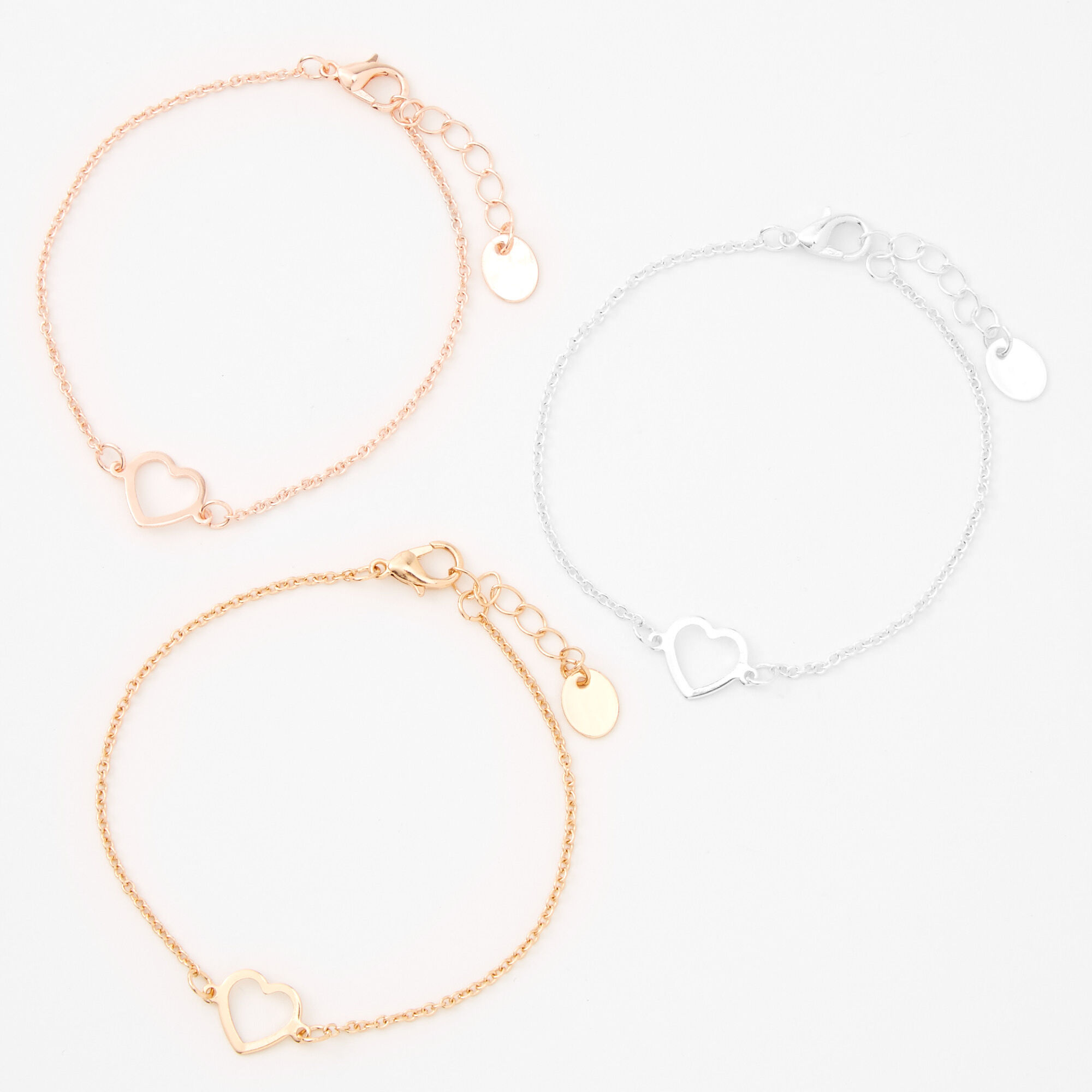 18ct Yellow Gold 3 Hearts Bracelet  Cerrone
