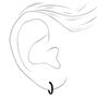 Mixed Metal Eyes, Hearts, &amp; Hoop Stud Earrings - 9 Pack,