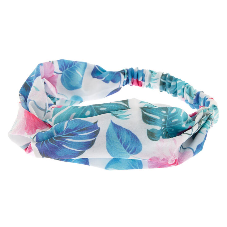 Tropical Knot Headwrap - White,