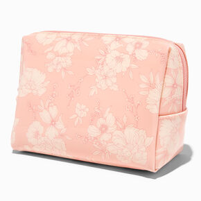 Medium Floral Makeup Bag with Sleeping Mask,