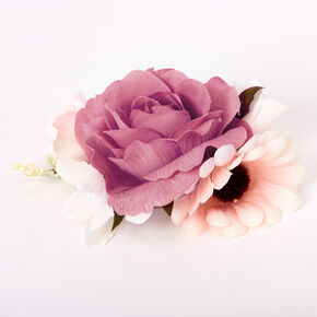Bouquet Of Roses Hair Clip - Pink,