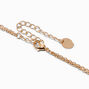 Gold Disc Charm Multi-Strand Necklace,