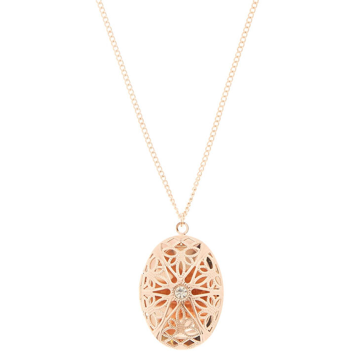 Gold-Tone Sunburst Locket,