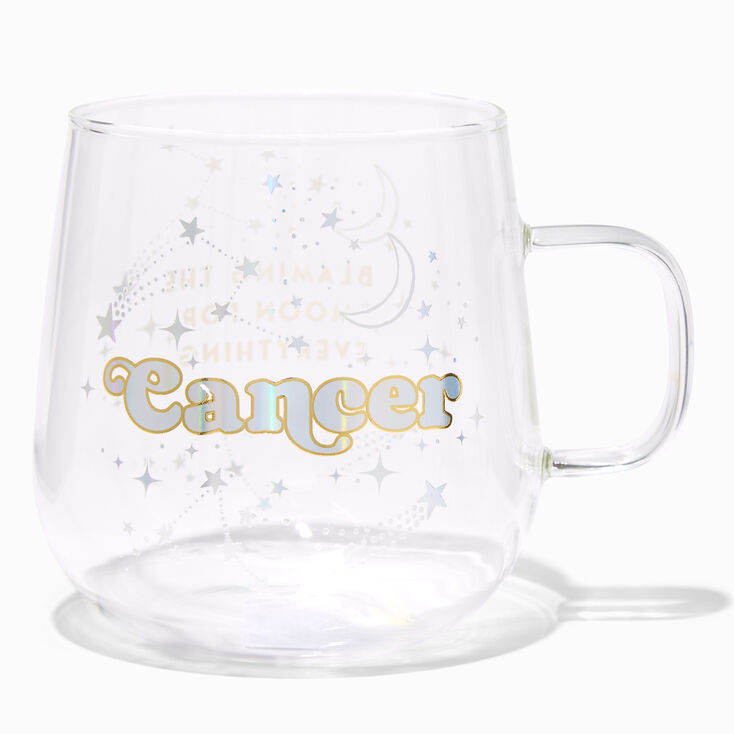 Zodiac Glass Mug - Cancer,