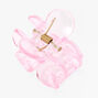 Transparent Flower Hair Claw - Pink,