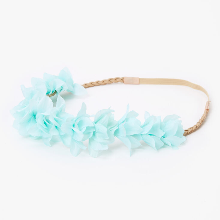 Flower Petal Braided Headwrap - Mint,