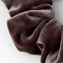 Medium Flat Velvet Hair Scrunchie - Gray,